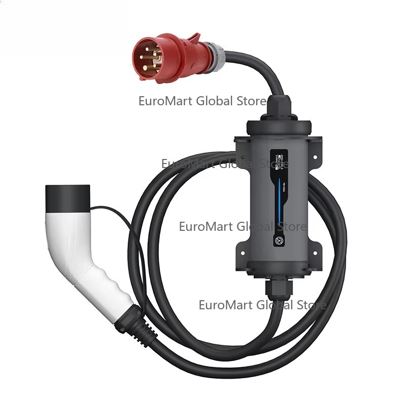 Portable Ev Charger 32A Type 2 Cee Plug - Tipe 2 ke Steker Merah CEE