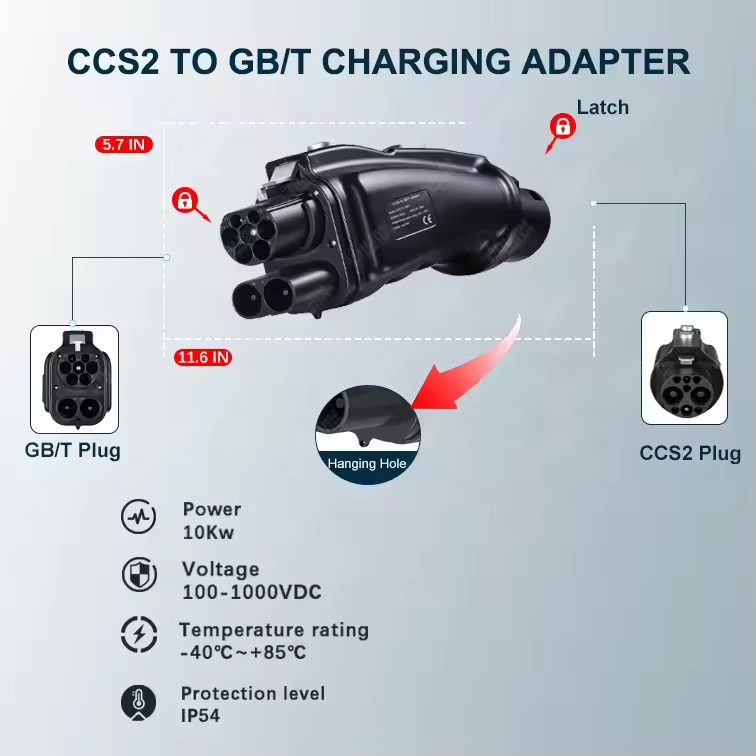 Adaptor Pengisi Daya Mobil Lis - Gb/T To Ccs2 200A Fast Charging Adapter ulasan dan harga