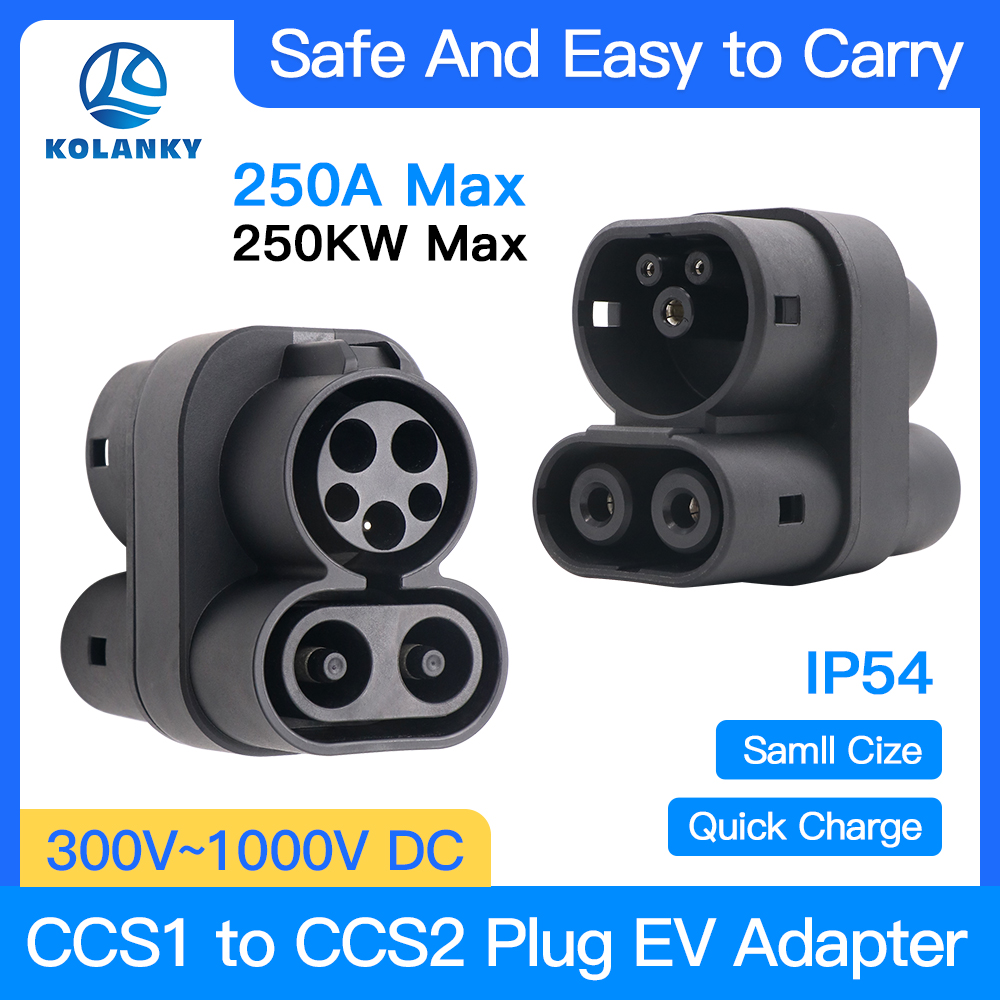 Adaptor pengisi daya EV CCS1 k - Ccs2 To Ccs1 Fast Charge Adapter 250Kw ulasan dan harga