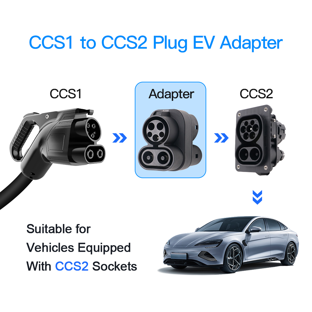 Adaptor pengisi daya EV CCS1 k - Ccs2 To Ccs1 Fast Charge Adapter 250Kw ulasan dan harga